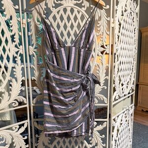 Free People Multicolor Striped Mini Dress